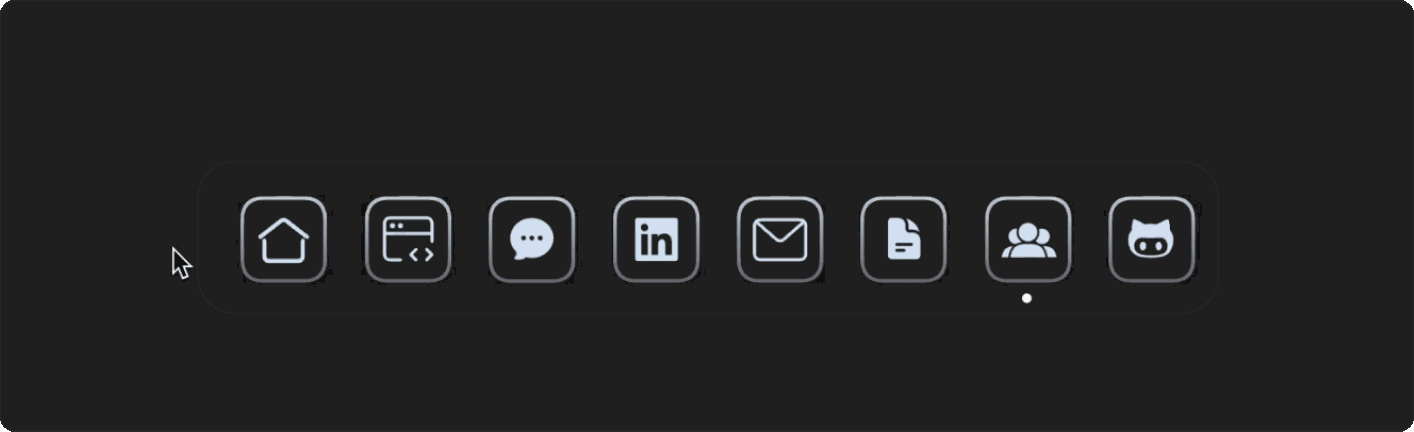 macOS dock animation demonstration